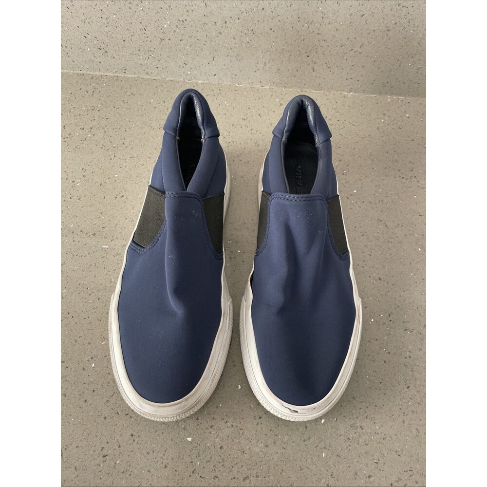 Vince Torin Fabric Neoprene Sneakers 5M, 35 Slip On Navy Blue Midnight